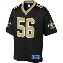 Load image into Gallery viewer, Men' NFL Pro Line Demario Davis Black New Orleans Saints Player Jersey