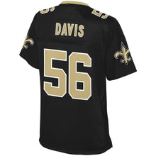 Load image into Gallery viewer, Women' NFL Pro Line Demario Davis Black New Orleans Saints Player Jersey