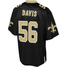 Load image into Gallery viewer, Men' NFL Pro Line Demario Davis Black New Orleans Saints Big &amp; Tall Player Jersey