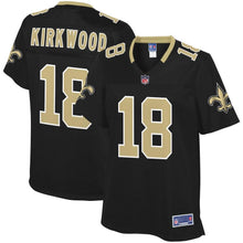 Load image into Gallery viewer, Women' NFL Pro Line Keith Kirkwood Black New Orleans Saints Player Jersey