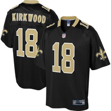 Load image into Gallery viewer, Men' NFL Pro Line Keith Kirkwood Black New Orleans Saints Big &amp; Tall Player Jersey