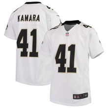Load image into Gallery viewer, Youth Nike Alvin Kamara White New Orleans Saints 2018 Game Jersey