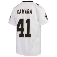 Load image into Gallery viewer, Youth Nike Alvin Kamara White New Orleans Saints 2018 Game Jersey