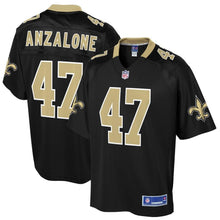 Load image into Gallery viewer, Men' NFL Pro Line Alex Anzalone Black New Orleans Saints Big &amp; Tall Player Jersey