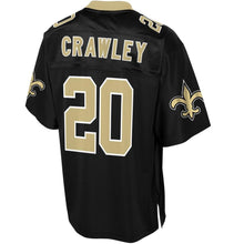 Load image into Gallery viewer, Men' NFL Pro Line Ken Crawley Black New Orleans Saints Big &amp; Tall Player Jersey
