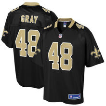 Load image into Gallery viewer, Men' NFL Pro Line JT Gray Black New Orleans Saints Big &amp; Tall Player Jersey