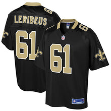 Load image into Gallery viewer, Men' NFL Pro Line Josh LeRibeus Black New Orleans Saints Big &amp; Tall Player Jersey