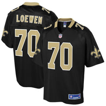Load image into Gallery viewer, Men' NFL Pro Line Mitchell Loewen Black New Orleans Saints Big &amp; Tall Player Jersey