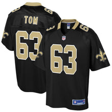 Load image into Gallery viewer, Men' NFL Pro Line Cameron Tom Black New Orleans Saints Big &amp; Tall Player Jersey