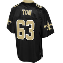 Load image into Gallery viewer, Men' NFL Pro Line Cameron Tom Black New Orleans Saints Big &amp; Tall Player Jersey