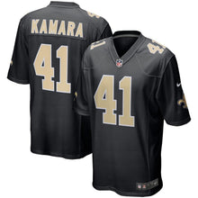 Load image into Gallery viewer, Men' Nike Alvin Kamara Black New Orleans Saints Event Game Jersey