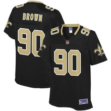 Load image into Gallery viewer, Women' NFL Pro Line Malcolm Brown Black New Orleans Saints Player Jersey