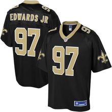 Load image into Gallery viewer, Men' NFL Pro Line Mario Edwards Black New Orleans Saints Player Jersey