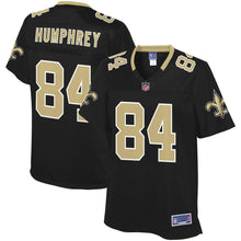 Load image into Gallery viewer, Women' NFL Pro Line Lil'Jordan Humphrey Black New Orleans Saints Player Jersey