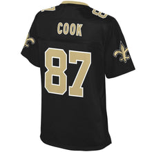 Load image into Gallery viewer, Women' NFL Pro Line Jared Cook Black New Orleans Saints Player Jersey