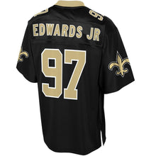 Load image into Gallery viewer, Men' NFL Pro Line Mario Edwards Black New Orleans Saints Big &amp; Tall Player Jersey