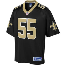 Load image into Gallery viewer, Men' NFL Pro Line Kaden Elliss Black New Orleans Saints Player Jersey
