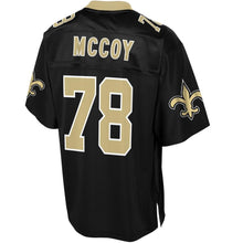 Load image into Gallery viewer, Men' NFL Pro Line Erik Mccoy Black New Orleans Saints Player Jersey