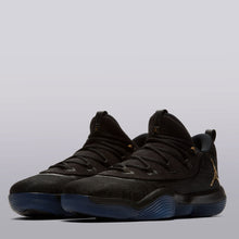 Load image into Gallery viewer, Jordan Super Fly 2017 Low Basketball Shoe - Black/metallic Gold-black - Mens