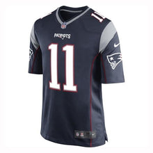 Load image into Gallery viewer, Youth Nike Julian Edelman Game Jersey-Navy