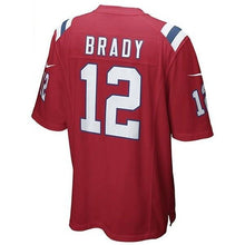 Load image into Gallery viewer, Nike Tom Brady #12 Throwback Game Jersey-Red