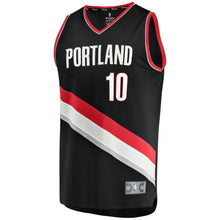 Load image into Gallery viewer, 10 - Jake Layman Portland Trail Blazers Fast Break Team Color Player Jersey - Icon Edition - Black