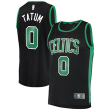 Load image into Gallery viewer, 0 - Men's Fanatics Branded Jayson Tatum Black Boston Celtics Fast Break Replica Jersey - Statement Edition - Black