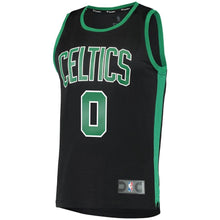 Load image into Gallery viewer, 0 - Men's Fanatics Branded Jayson Tatum Black Boston Celtics Fast Break Replica Jersey - Statement Edition - Black
