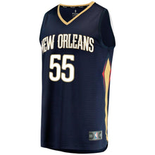 Load image into Gallery viewer, 55 - Men's Fanatics Branded E'Twaun Moore Navy New Orleans Pelicans Fast Break Replica Player Jersey - Icon Edition - Navy