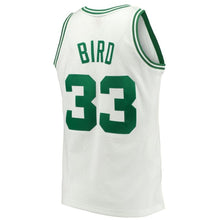 Load image into Gallery viewer, 33-Men's Mitchell &amp; Ness Larry Bird White Boston Celtics 1985-86 Hardwood Classics Swingman Jersey - White