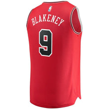 Load image into Gallery viewer, 9 - Men's Fanatics Branded Antonio Blakeney Red Chicago Bulls Fast Break Road Replica Player Jersey - Icon Edition - Red