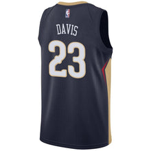 Load image into Gallery viewer, 23 - Men's Nike Anthony Davis Navy New Orleans Pelicans Swingman Sponsor Patch Jersey- Navy