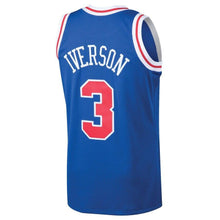 Load image into Gallery viewer, 3 - Men's Mitchell &amp; Ness Allen Iverson Royal Philadelphia 76ers 1996-97 Hardwood Classics Swingman Jersey - Royal