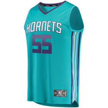 Load image into Gallery viewer, 55 - Men's Fanatics Branded J.P. Macura Teal Charlotte Hornets Fast Break Replica Jersey – Icon Edition - Aqua