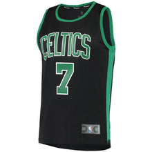 Load image into Gallery viewer, 7 - Men's Fanatics Branded Jaylen Brown Black Boston Celtics Fast Break Replica Jersey - Statement Edition - Black