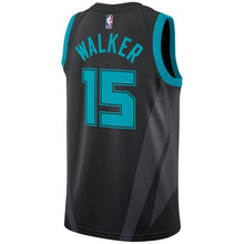 Load image into Gallery viewer, 15- Men's Jordan Brand Kemba Walker Black Charlotte Hornets City Edition Swingman Jersey - Black