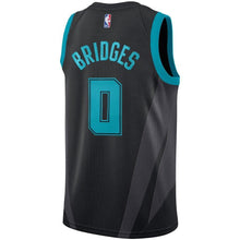 Load image into Gallery viewer, 0 - Men's Jordan Brand Miles Bridges Black Charlotte Hornets City Edition Swingman Jersey - Black