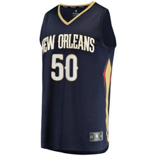 Load image into Gallery viewer, 50 - Men's Fanatics Branded Frank Jackson Navy New Orleans Pelicans Fast Break Replica Player Jersey - Icon Edition - Navy