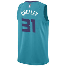 Load image into Gallery viewer, 31 - Men's Jordan Brand Joe Chealey Teal Charlotte Hornets Swingman Sponsor Patch Jersey – Icon Edition - Aqua