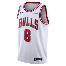 Load image into Gallery viewer, 8 - Men's Nike Zach LaVine White Chicago Bulls Swingman Sponsor Patch Jersey - Association Edition - White