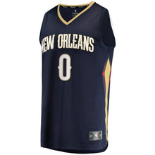 Load image into Gallery viewer, 0 - Men's Fanatics Branded Troy Williams Navy New Orleans Pelicans Fast Break Replica Jersey – Icon Edition - Navy