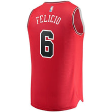 Load image into Gallery viewer, 6 - Youth Fanatics Branded Cristiano Felicio Red Chicago Bulls Fast Break Player Jersey - Icon Edition - Red