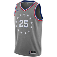Load image into Gallery viewer, 25 -Men's Nike Ben Simmons Gray Philadelphia 76ers City Edition Swingman Jersey - Gray