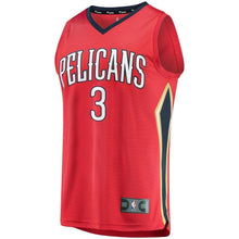 Load image into Gallery viewer, 3 - Men's Fanatics Branded Nikola Mirotic Red New Orleans Pelicans Fast Break Replica Player Jersey - Statement Edition - Red