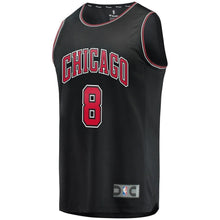 Load image into Gallery viewer, 8 - Men's Fanatics Branded Zach LaVine Black Chicago Bulls Fast Break Replica Jersey - Statement Edition - Black