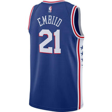 Load image into Gallery viewer, 21 - Men's Nike Joel Embiid Royal Philadelphia 76ers Swingman Jersey - Icon Edition - Royal