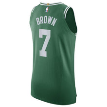 Load image into Gallery viewer, 7  - Men's Nike Jaylen Brown Green Boston Celtics Authentic Sponsor Patch Jersey – Icon Edition - Green