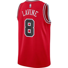 Load image into Gallery viewer, 8 - Men's Nike Zach LaVine Red Chicago Bulls Replica Swingman Jersey - Icon Edition - Red