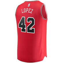 Load image into Gallery viewer, 42 - Men's Fanatics Branded Robin Lopez Red Chicago Bulls Fast Break Road Replica Player Jersey - Icon Edition - Red