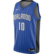 Load image into Gallery viewer, 10 - Men's Nike Evan Fournier Blue Orlando Magic Replica Swingman Jersey - Icon Edition - Blue